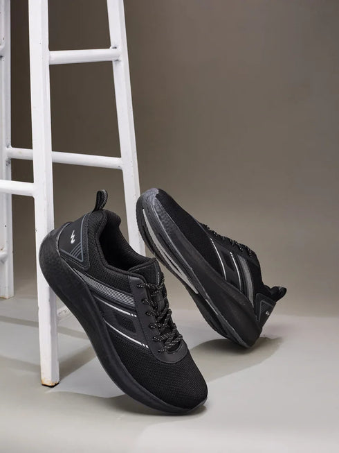 COAST Black Men's Running Shoes