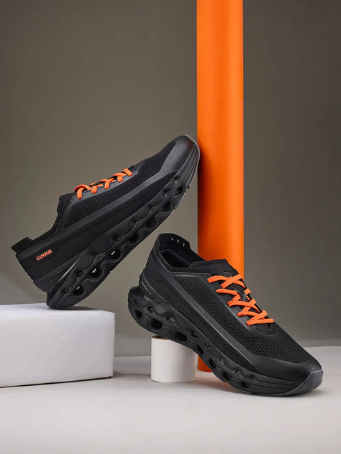 COIL PRO Black Men's Running Shoes
