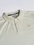 Men's Olive Self Design Polo Collar T-Shirt