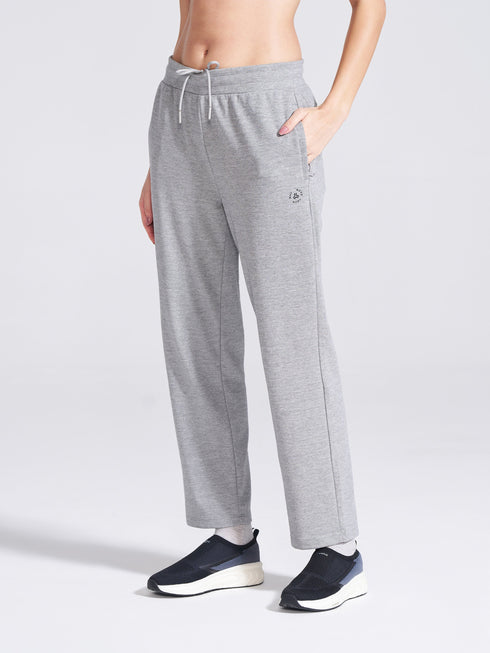 Women's Grey Regular Fit Track Pants