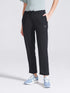 Women's Black Regular Fit Track Pants
