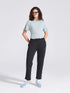 Women's Black Regular Fit Track Pants