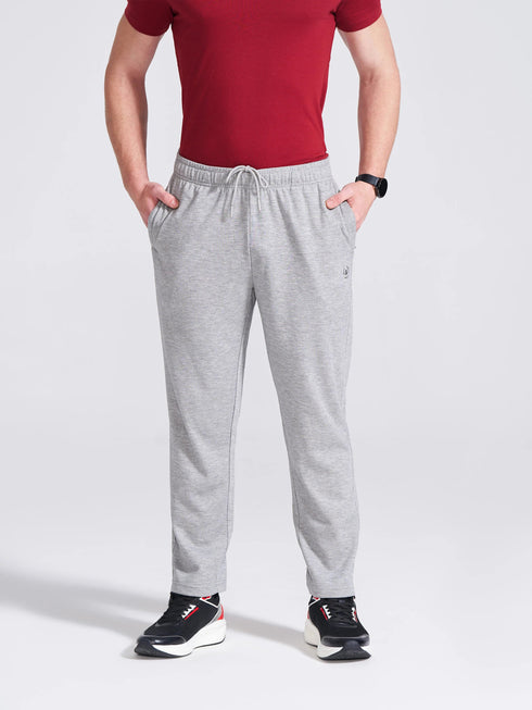 Men's Grey Regular Fit Track Pants