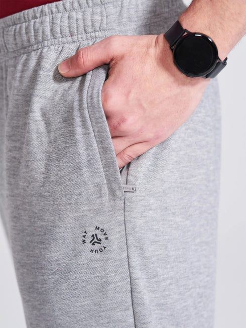 Men's Grey Regular Fit Track Pants