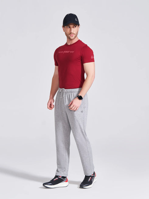 Men's Grey Regular Fit Track Pants