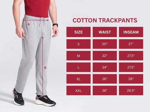 Men's Grey Regular Fit Track Pants