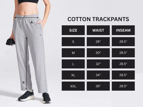 Women's Grey Regular Fit Track Pants