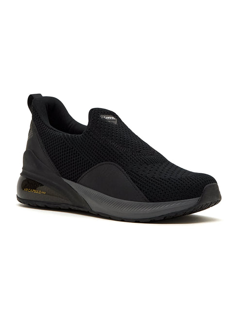 CROWD Black Men's Walking Shoes