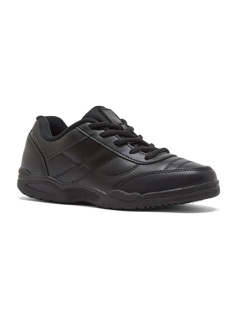 CS-26101C Black Child School Shoes