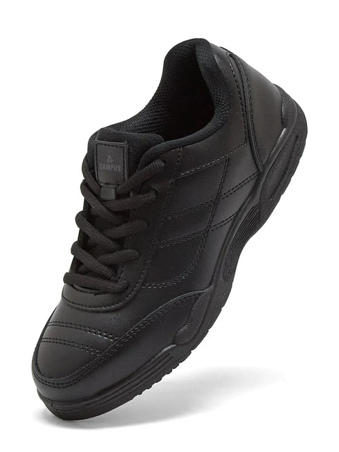 CS-26101C Black Child School Shoes