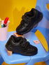CS-26101V Black Kids School Shoes