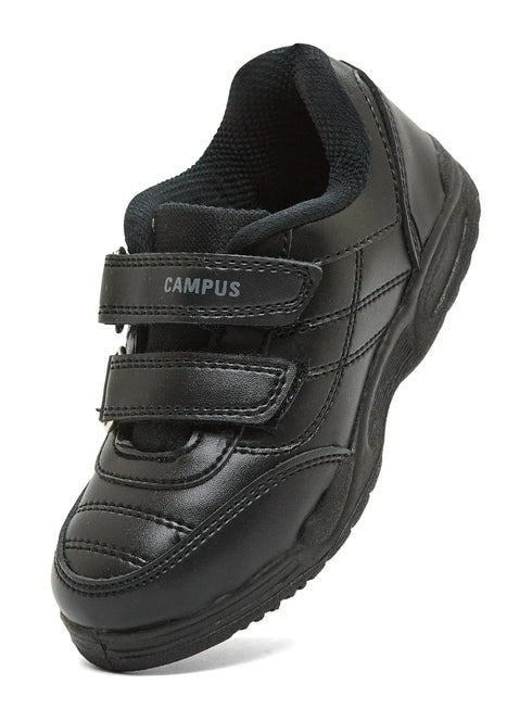 CS-26101V Black Kids School Shoes