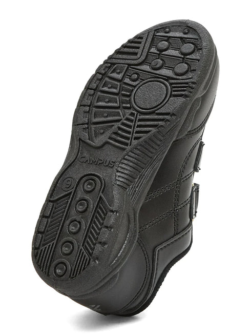 CS-26101V Black Kids School Shoes