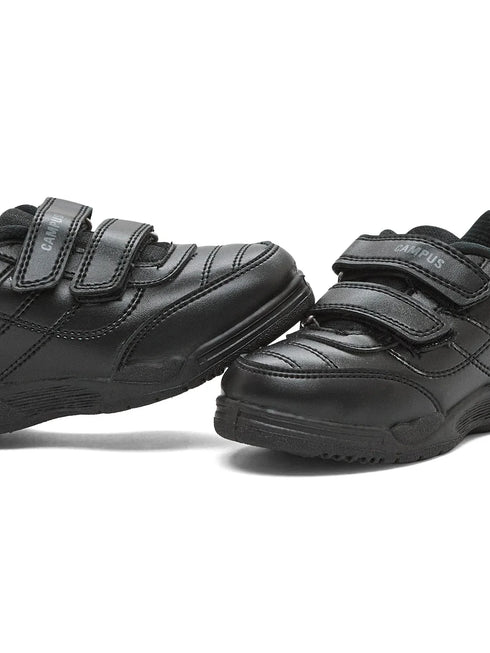 CS-26101V Black Kids School Shoes