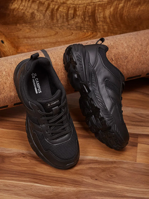 CS-26105C Black Child School Shoes