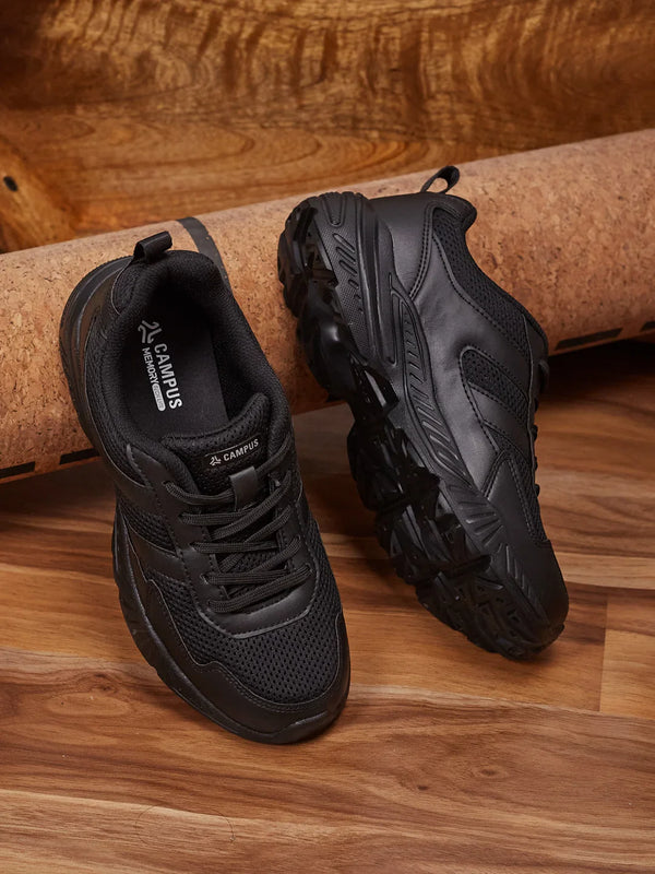 CS-26105C Black Child School Shoes