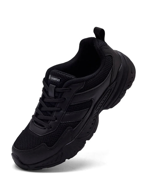 CS-26105C Black Child School Shoes