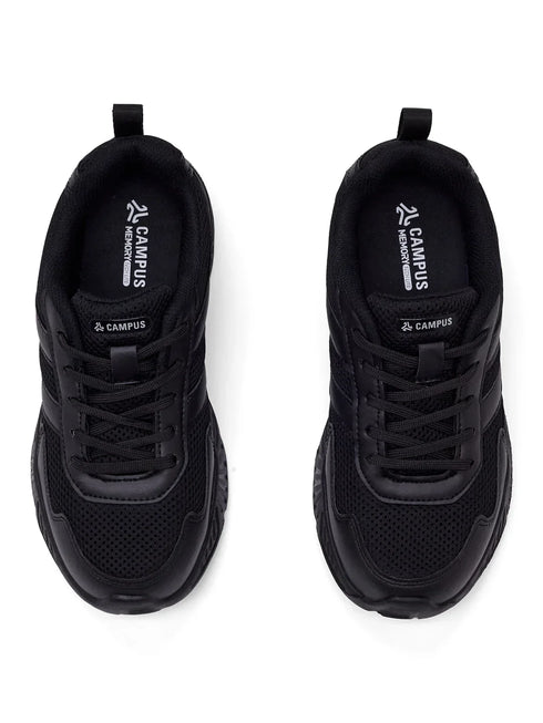 CS-26105C Black Child School Shoes
