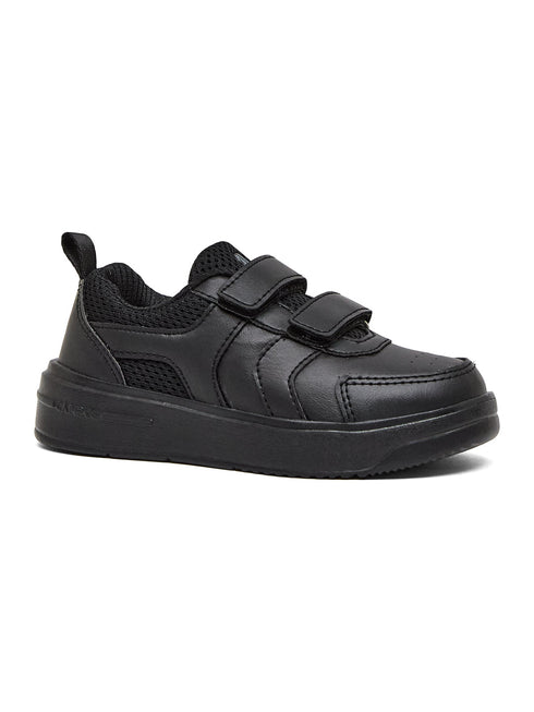 CS-26106V Black Kids School Shoes