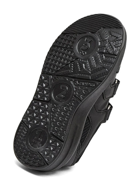 CS-26106V Black Kids School Shoes