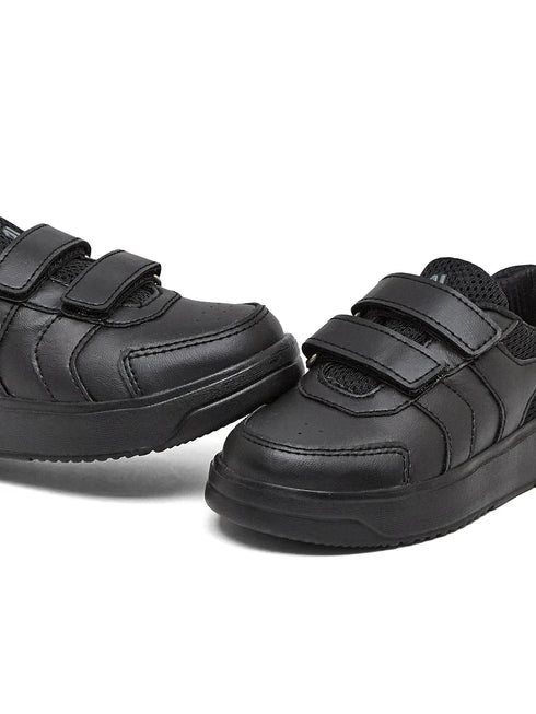 CS-26106V Black Kids School Shoes