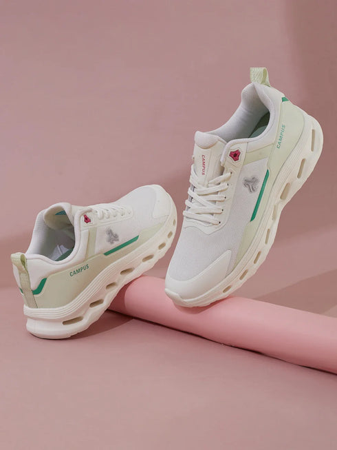 CYMBAL White Women's Running Shoes