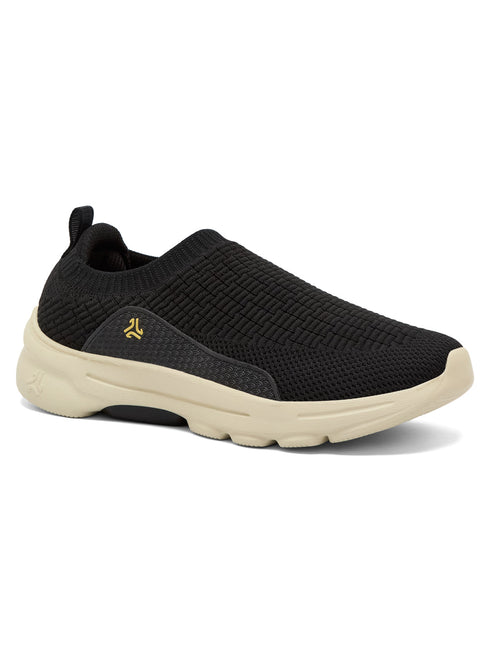 CYNOR Black Men's Walking Shoes