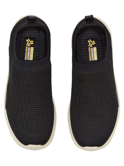 CYNOR Black Men's Walking Shoes