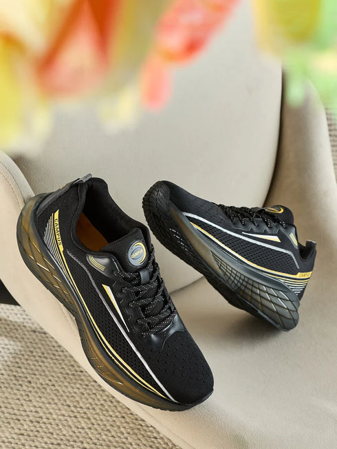 CYRON Black Men's Running Shoes
