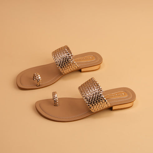 Charvi Woven Flats