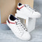 Women's White Lace-Up Casual Sneakers