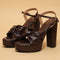 Cocoa Knot Platform Heels