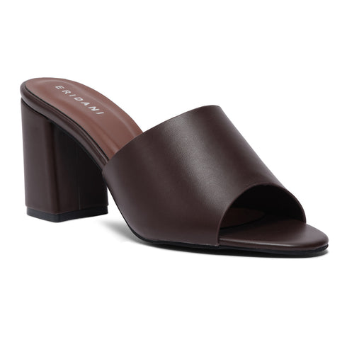 Cocoa Open-Toe Mules