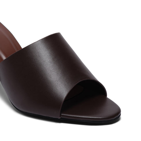 Cocoa Open-Toe Mules