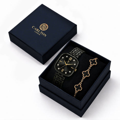 Gift Set Women - Chelsea & Black Leaf Bracelet -CLPLG136