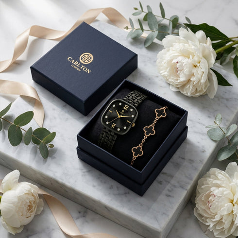 Gift Set Women - Chelsea & Black Leaf Bracelet -CLPLG136