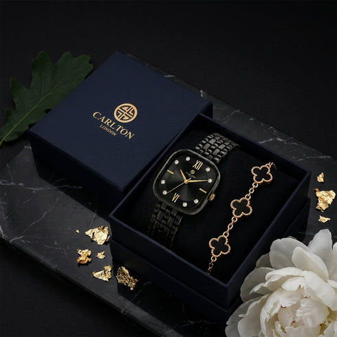 Gift Set Women - Chelsea & Black Leaf Bracelet -CLPLG136