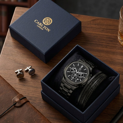 Gift Set Men - Parker & Leather Multi Strap -CLPLG142