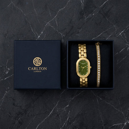 Gift Set Women - Cecil Gold & Tennis Bracelet -CLPLG132