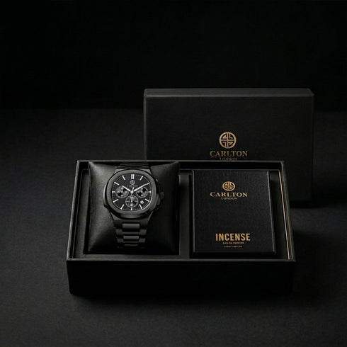 Gift Set Men - Parker Watch & Incense Perfumre 50 ML -CLPLG144