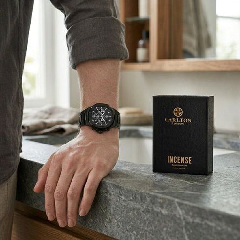 Gift Set Men - Parker Watch & Incense Perfumre 50 ML -CLPLG144