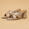 Coral Criss-Cross Heels