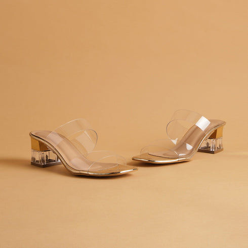 Crystalline Transparent Heels