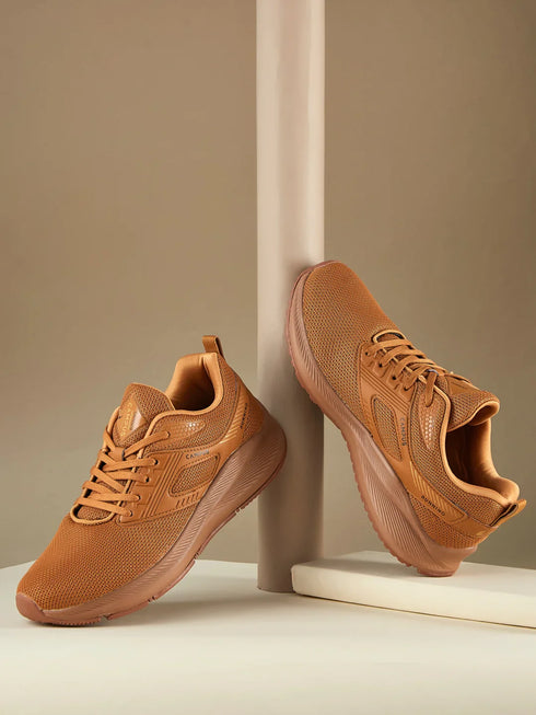 DAVIS Yellow Men's Running Shoes