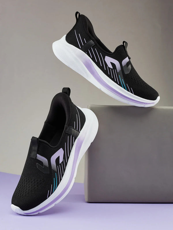 DAVO Black Women's Walking Shoes