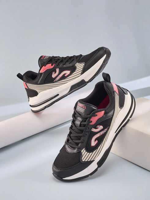 DENRO Black Men's Sneakers