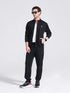 Men's Black Regular Fit Track Pants