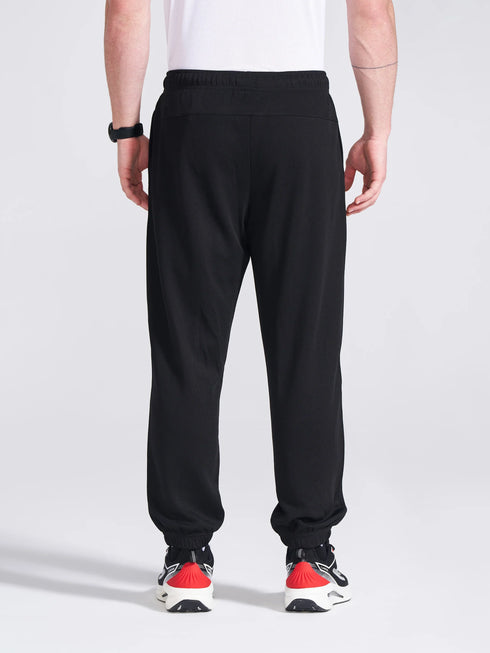 Men's Black Regular Fit Track Pants