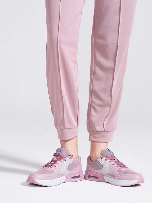 Women's Mauve Regular Fit Track Pants
