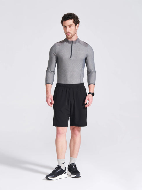 Men's Black Regular Fit Shorts